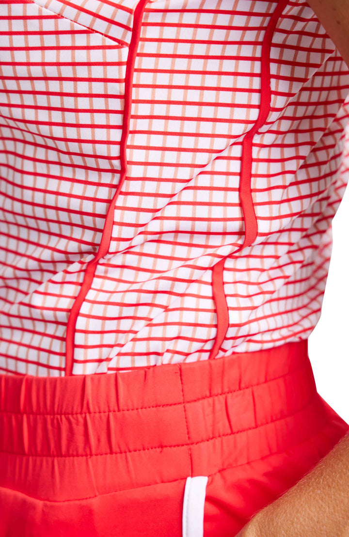 Keep It Covered Sleeveless Golf Top - Power Grid
