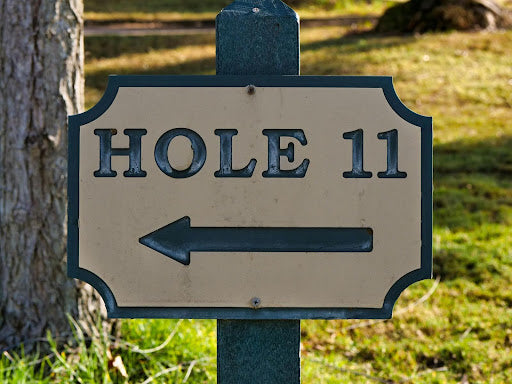 Sign with Hole 11