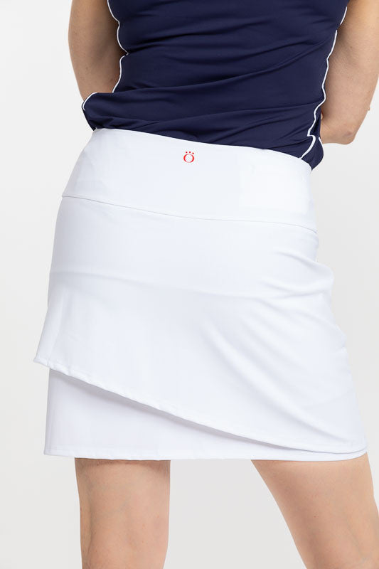 Wrap It Up Women's White Golf Skort