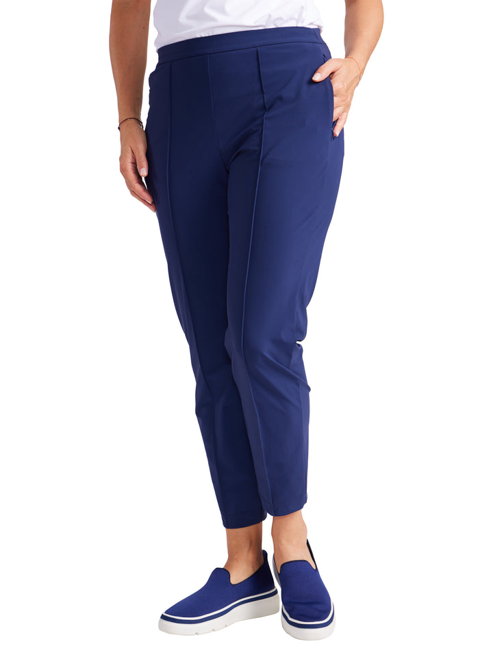 Tailored Crop Golf Pants - Navy Blue