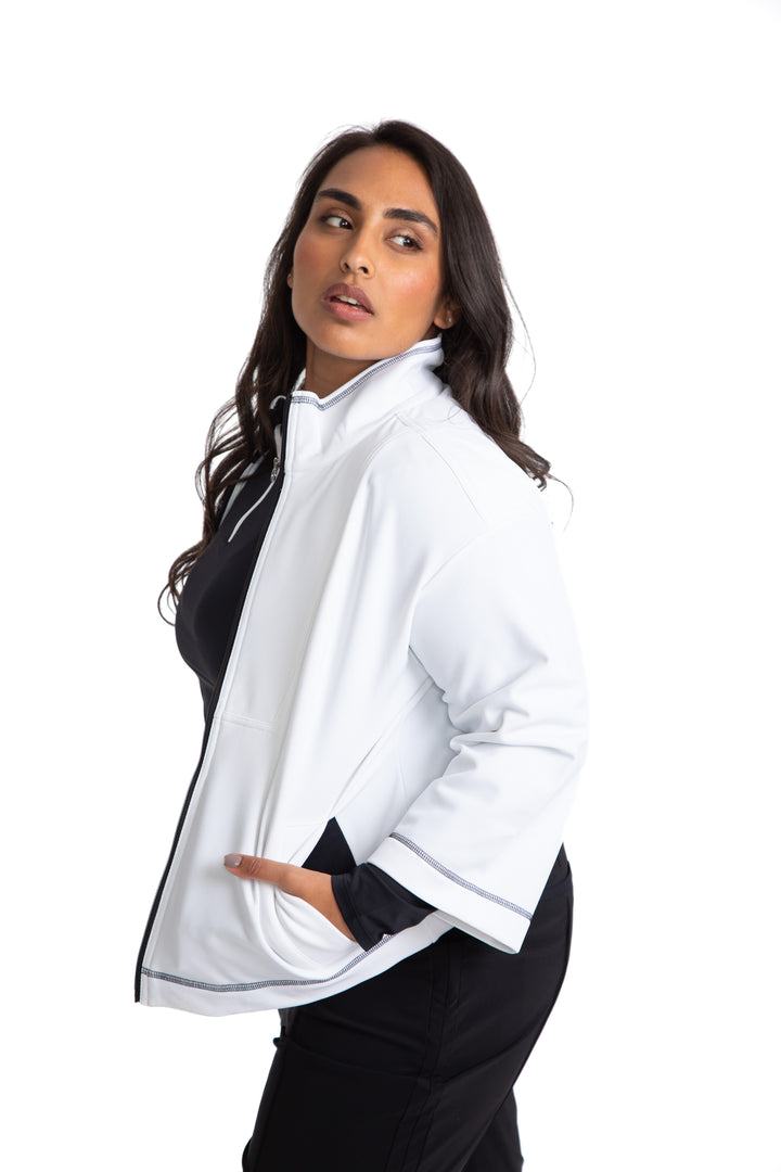 To The Nines Golf Jacket - White